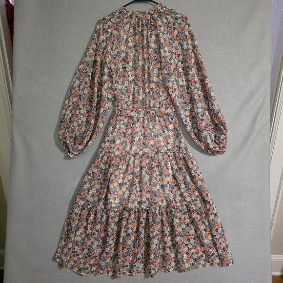 NWT MinkPink Womens Arve Floral Belted Midi Dress XS - Picture 11 of 13